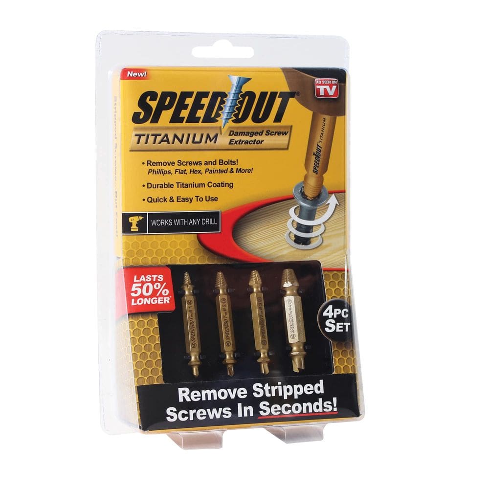 Kit extrator de parafusos Intel Speed Out Titanium 4 unidades