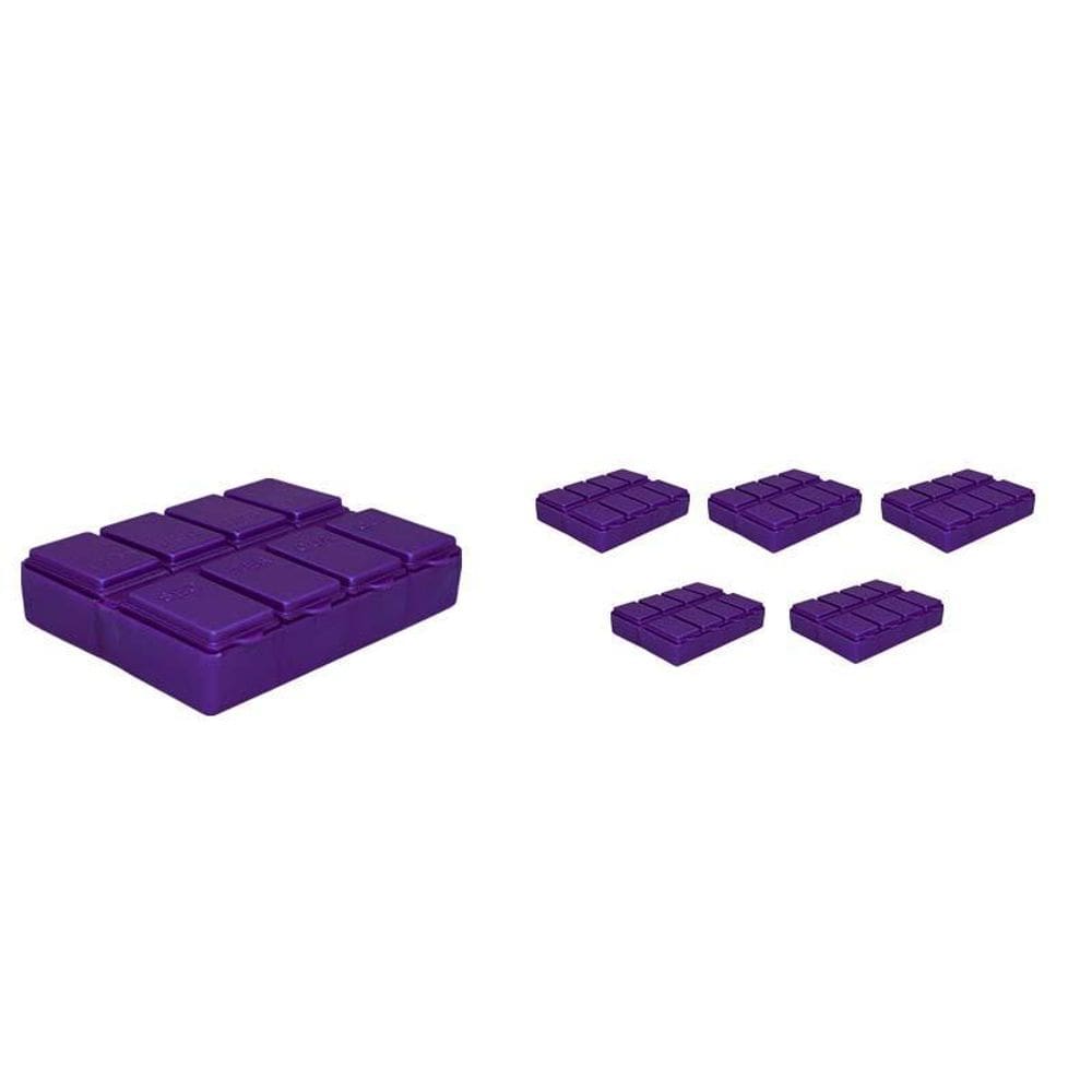 Kit 6 Porta Comprimido Lilás Plástico