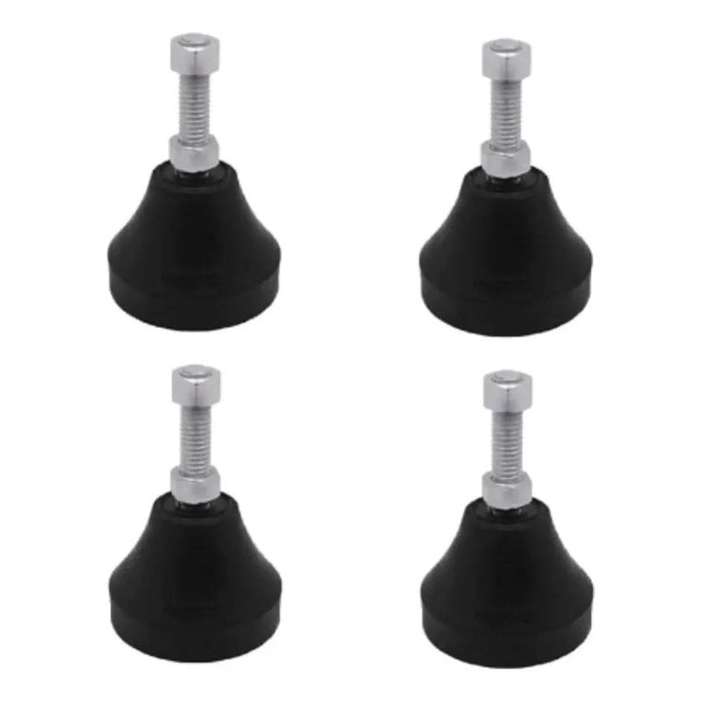 4 Pés Borracha 3/8 P 400 Kg C Porca Anti Vibração Nivelador