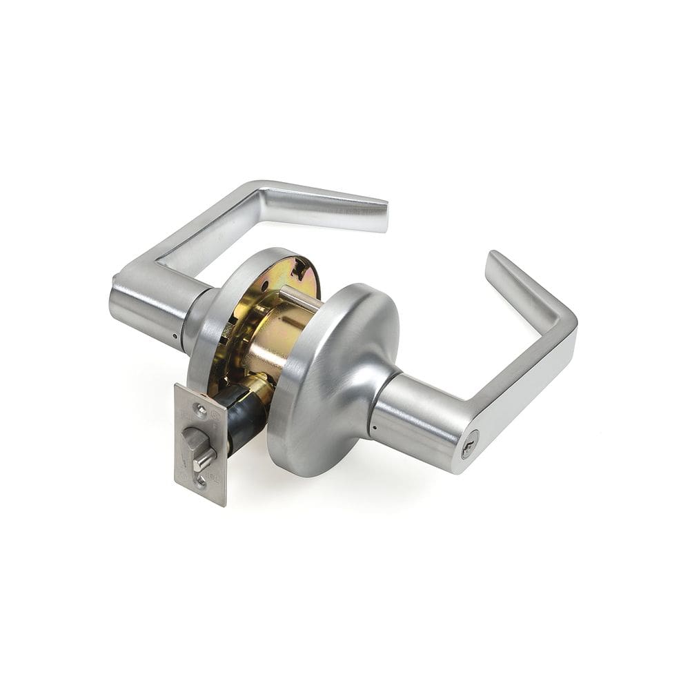 Fechadura de entrada de alavanca Tell CL100012, encosto de 6 cm, aço zinco