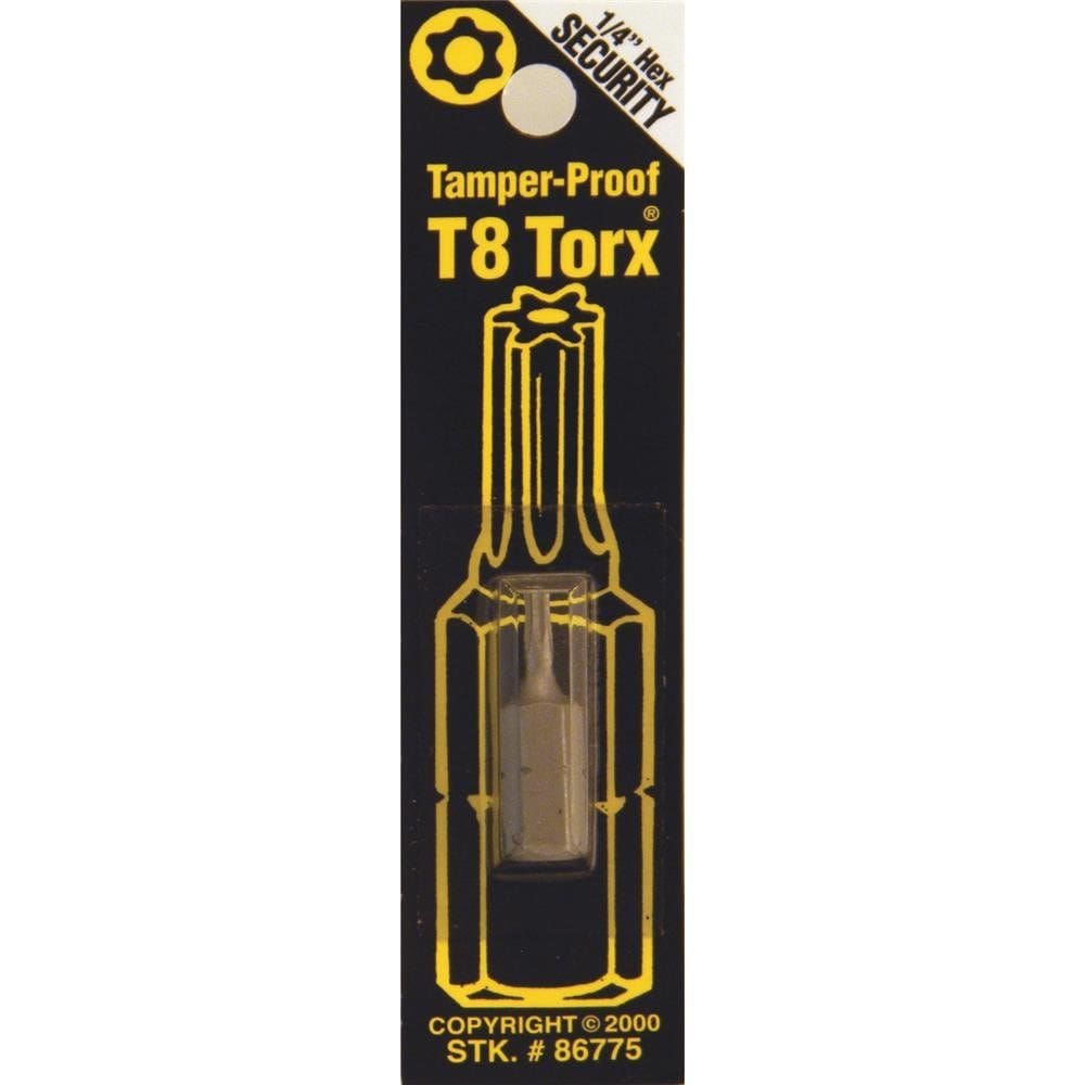 Punta Torx de Seguridad Antimanipulación BWT T8 Hexagonal 1/4”
