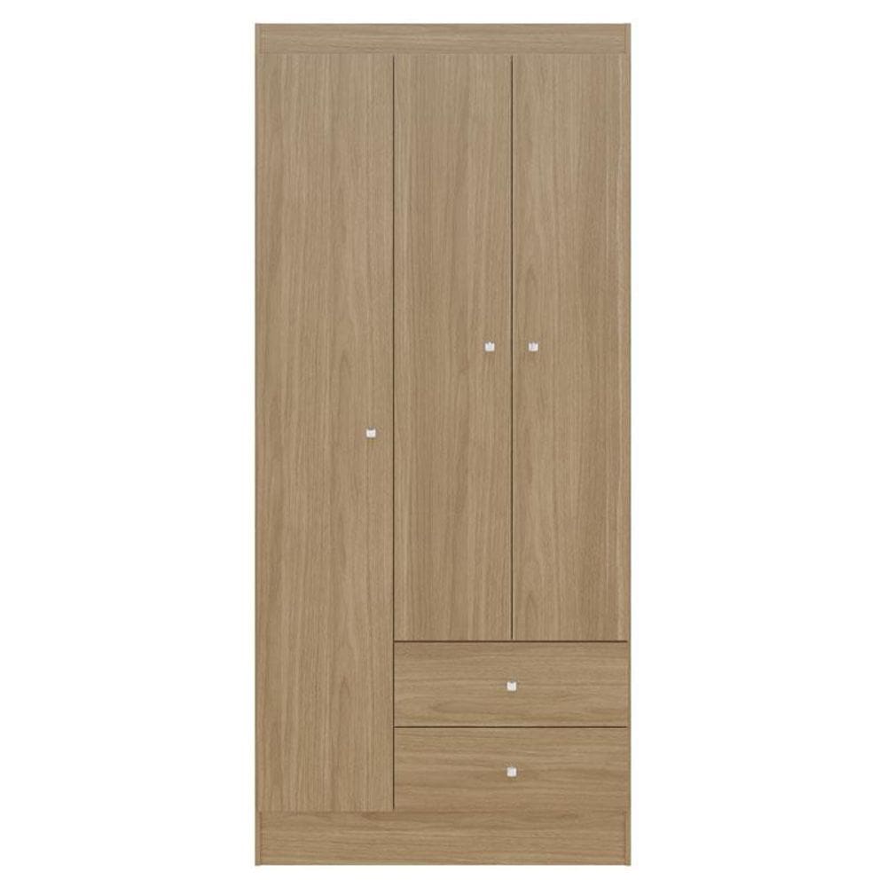 Guarda Roupa Solteiro Versa 3 Portas Freijó Fosco - Kits Paraná