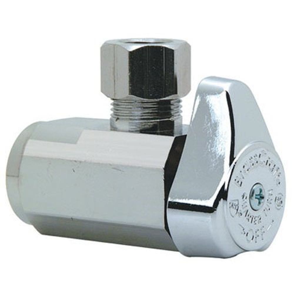 Válvula BrassCraft TV118697 3/8x3/8 Ângulo cromado 0,5 kg