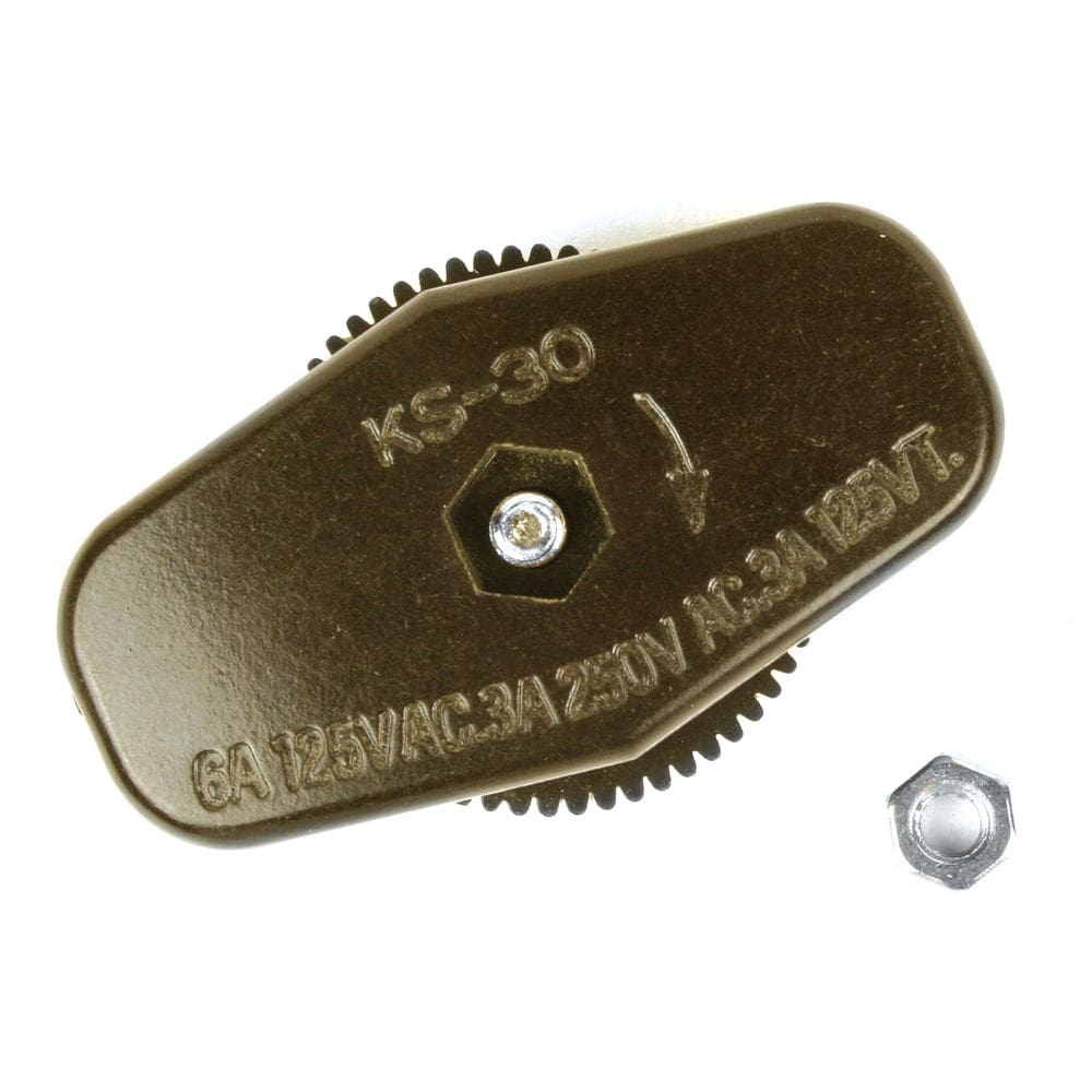 Cabo de alimentação da lâmpada Switch Jandorf Brown Durable 125V