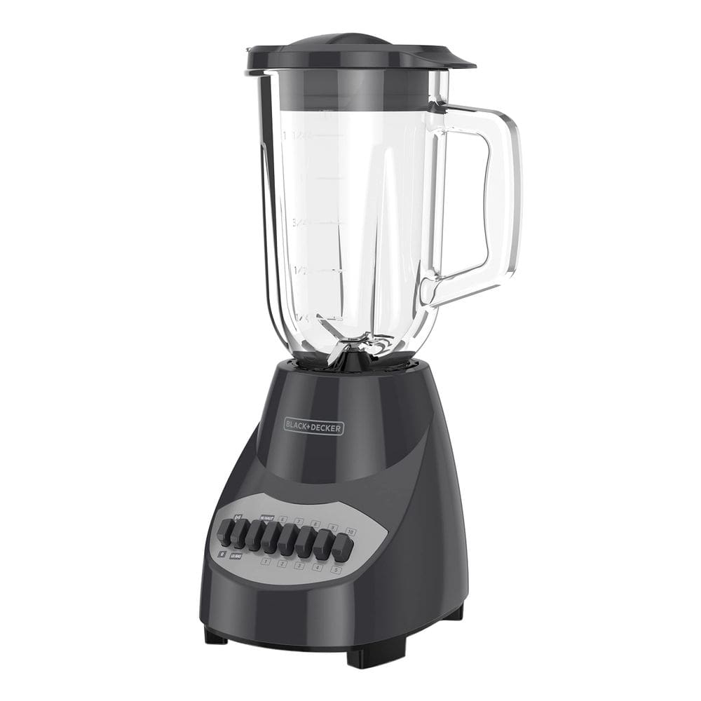 Licuadora BLACK+DECKER de 700W con jarra de vidrio de 6 tazas y 10 velocidades