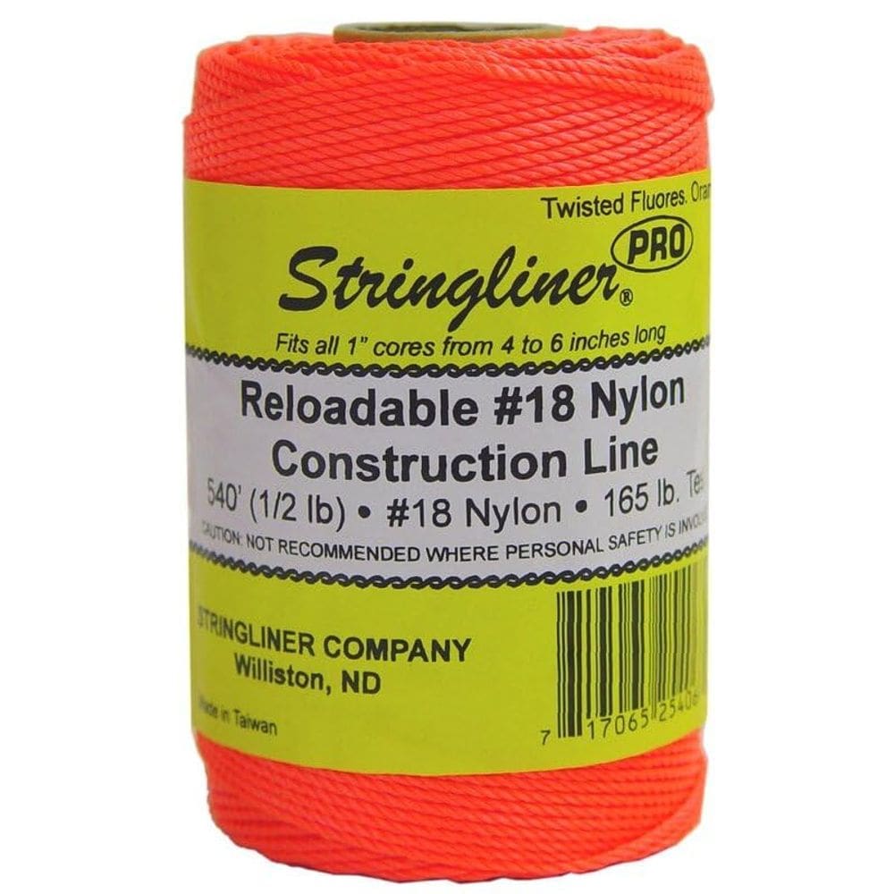 Recarga Stringliner Orange de 540 pés Nylon Chalk Line 0,23 kg