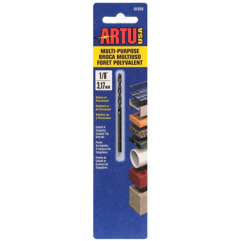 Broca ARTU-USA com ponta de carboneto de tungstênio de 1/8” de diâmetro