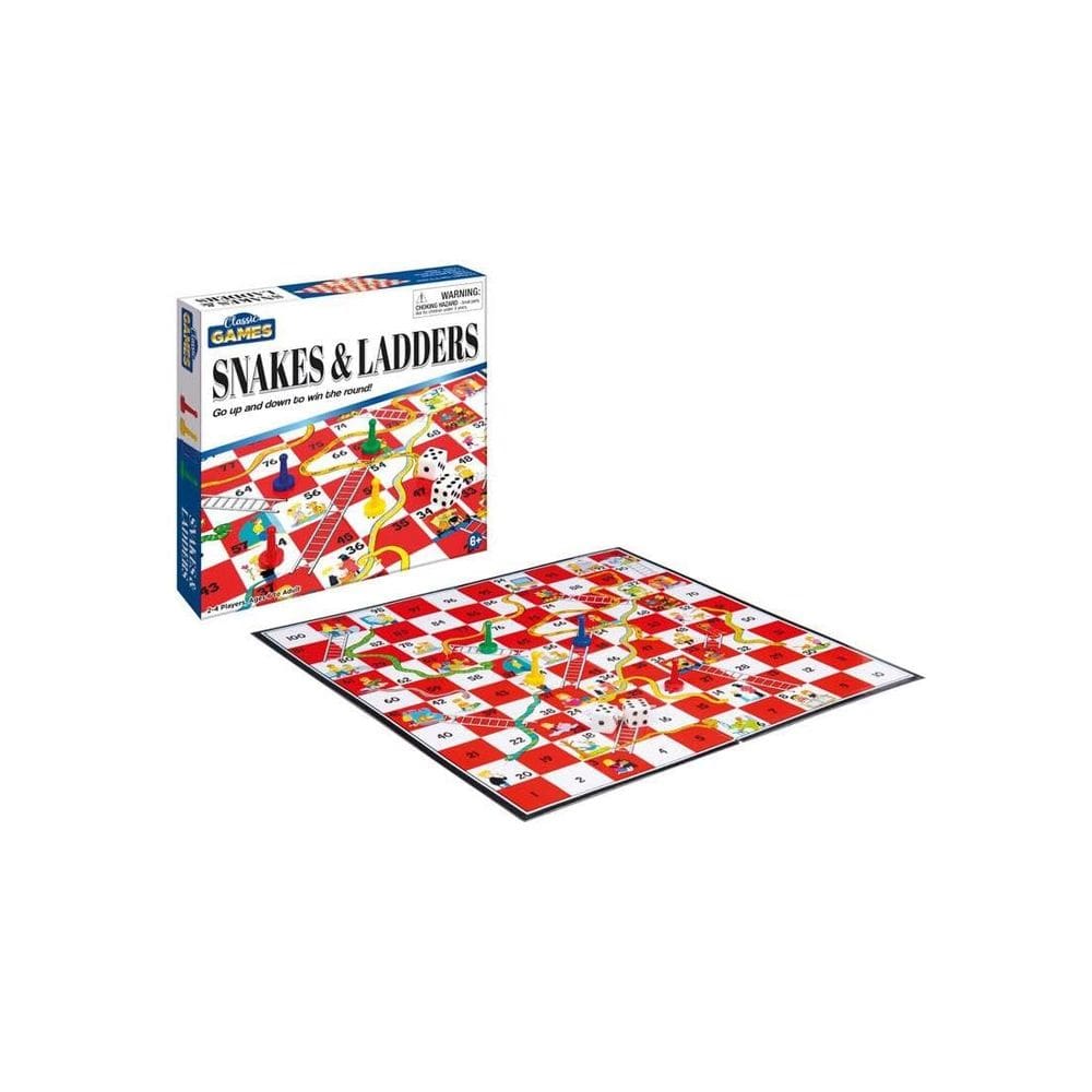 Jogo de tabuleiro Playmaker Snakes and Ladders 20cm Compact