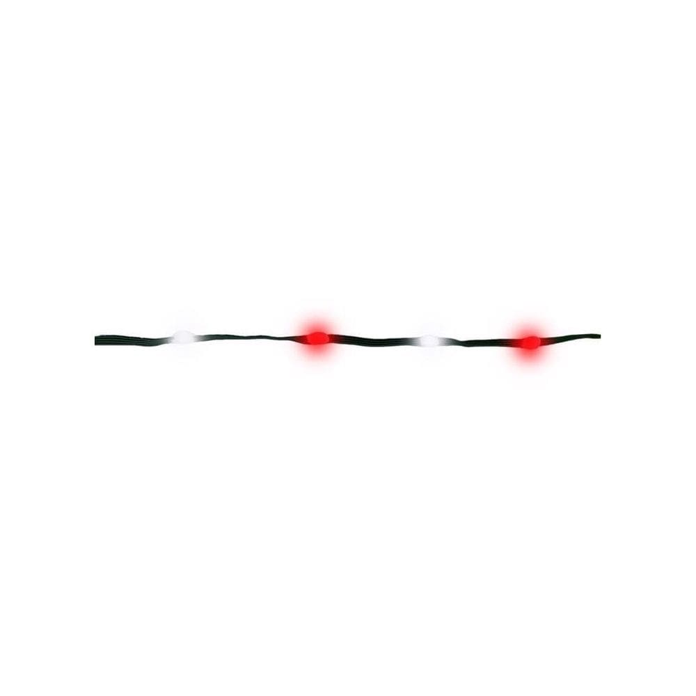 Fita LED String Light Celebrations 200 vermelha/branca 10 m