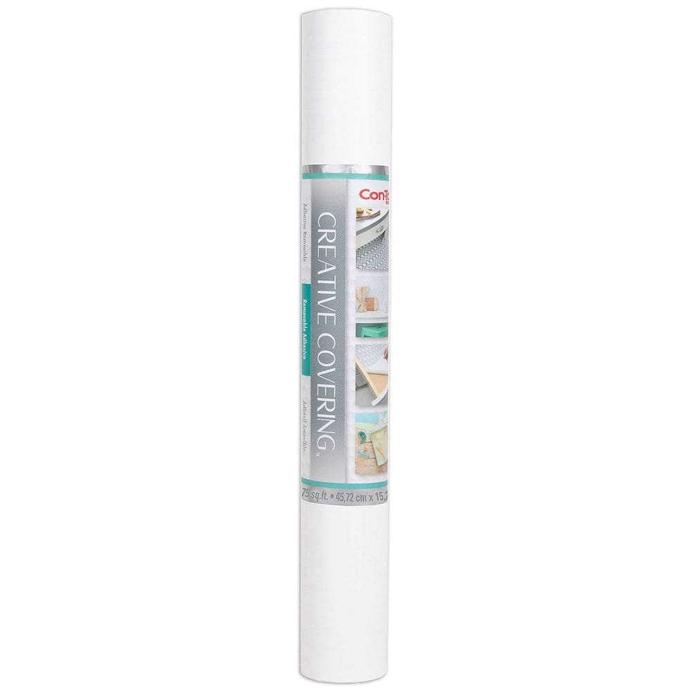 Forro para Muebles Con-Tact Creativo Blanco 46x1524 cm