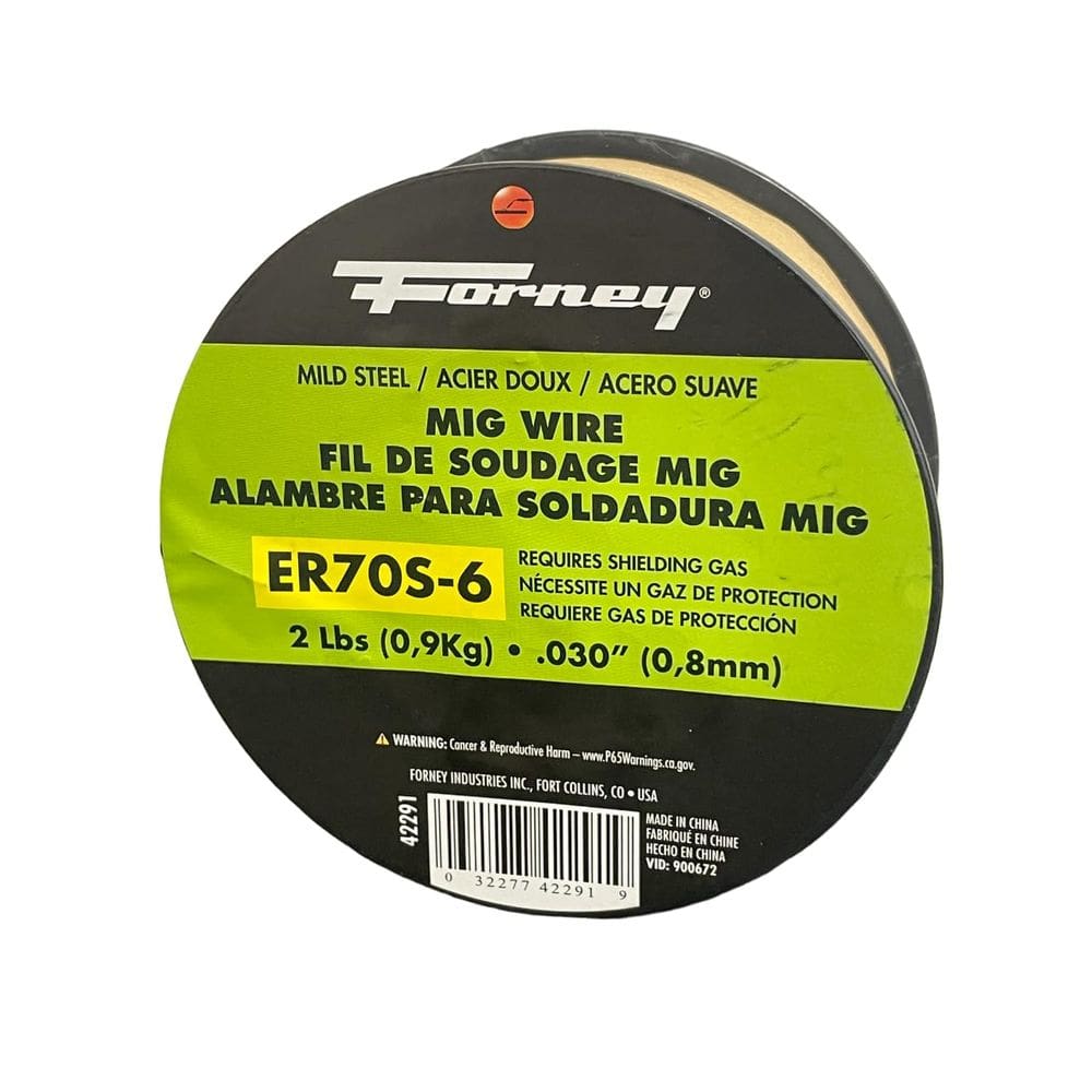 Bobina MIG Wire Forney ER70S-6 de 0,9 kg 0,8 mm e 2 libras