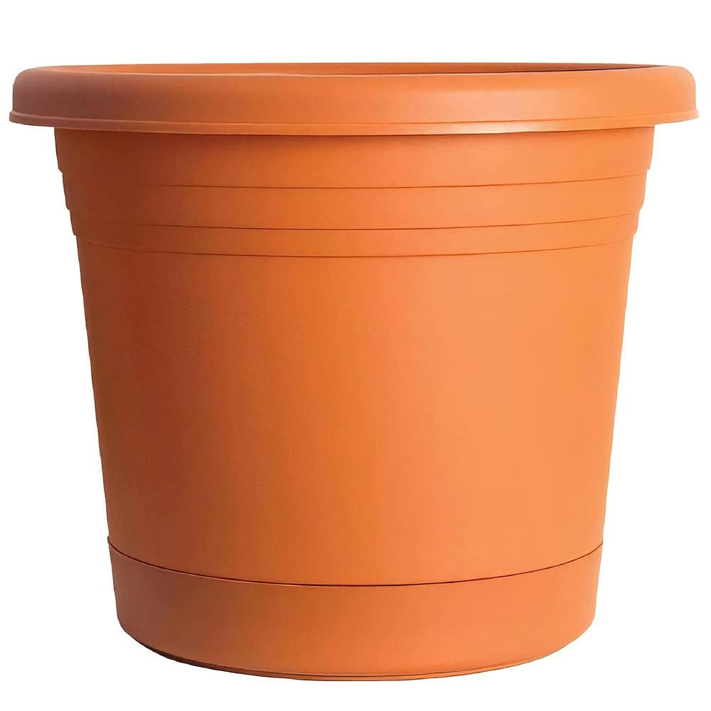 Planter Rugg Rolled Rim, 20 cm, terracota, resistente a UV
