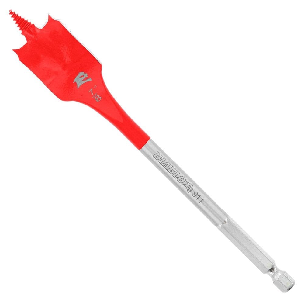 Pacote com 2 brocas Diablo Spade Bit for Wood, 2,2 cm x 15 cm, haste hexagonal