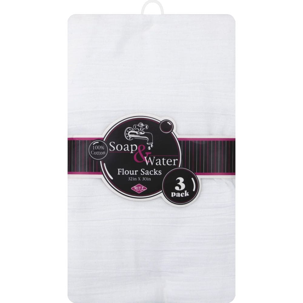 Toalha Ritz Flour Sack de algodão 81x76 cm, pacote com 3