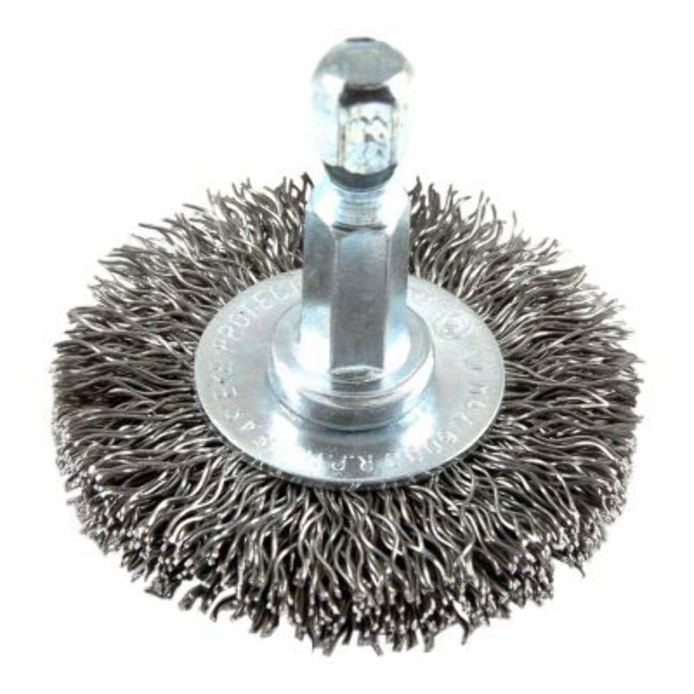Cepillo de Rueda de Alambre Forney 72725 - Grueso Ondulado 3.8 cm