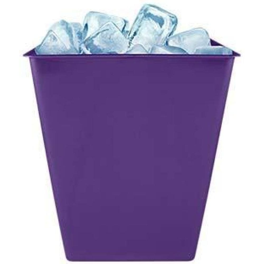 Kit 6 Balde Gelo Lilás 2,6L Plástico Premium