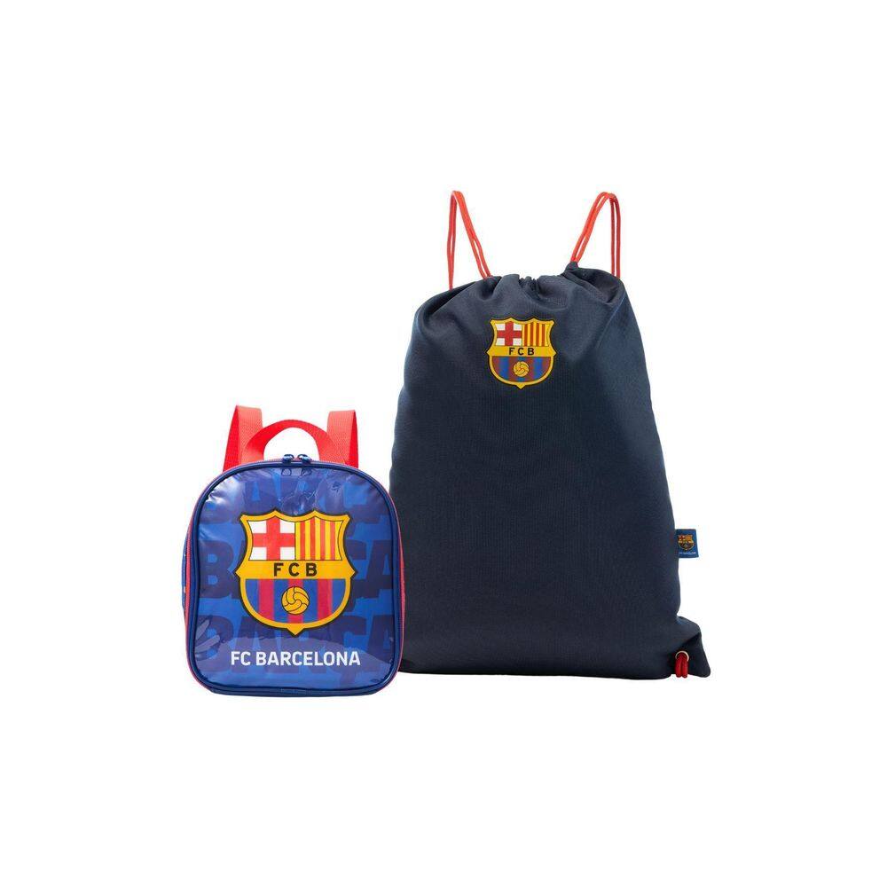 Kit Escolar Lancheira Térmica + Bolsa Saco Barcelona Oficial