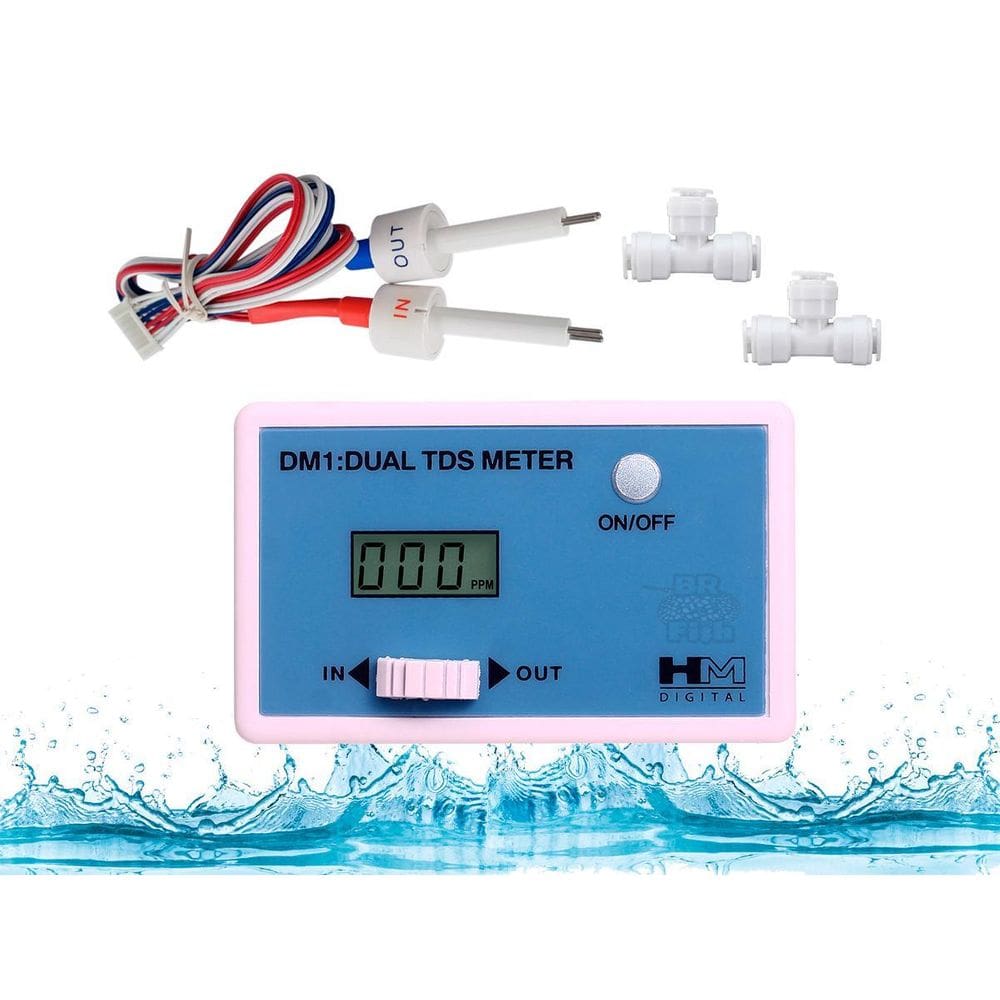 Medidor Tds Std Digital Inline Dual 2 Canais Dm-1 Hm Digital