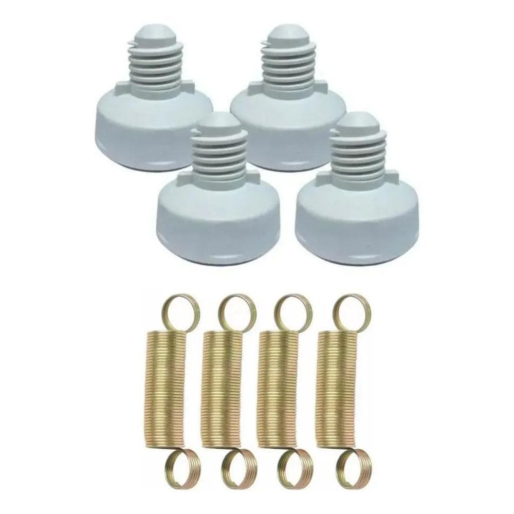 2X Kit 4 Pé Nivelador + 4 Mola Suspensão Compatível Electrol
