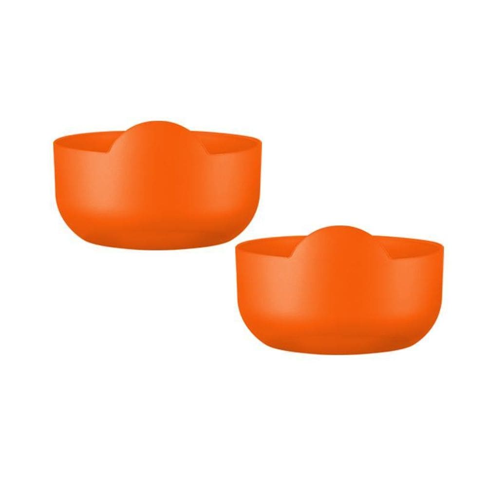 Kit 2 Super Bowl Alaranjado 475Ml Plástico Premium