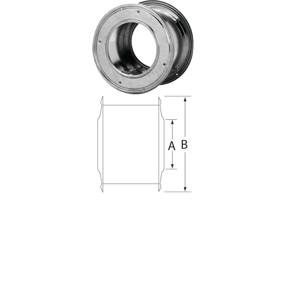 Dedal de parede Selkirk, alumínio, 15 cm, aço galvanizado