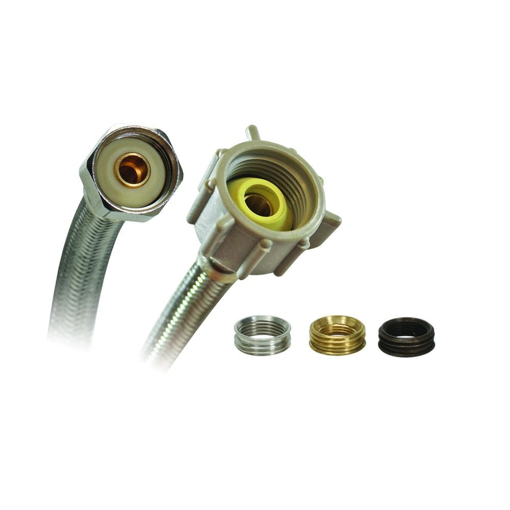 Conector de vaso sanitário Fluidmaster B4T20U de aço trançado de 51 cm