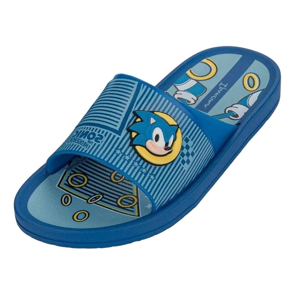 Chinelo Slide Dia a Dia Infantil Menino Sonic Ipanema Kids