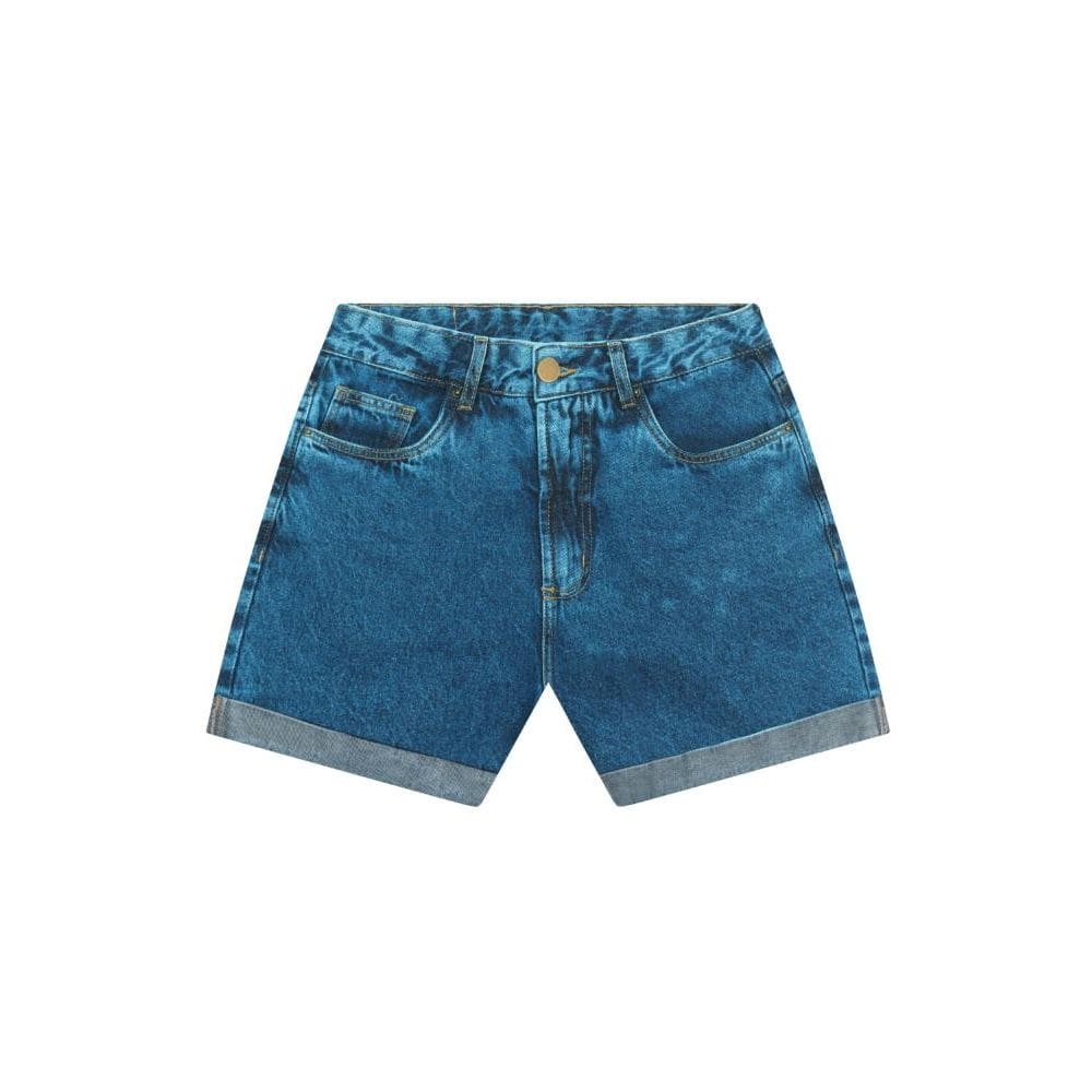 Shorts Jeans Feminino Essendi Azul Claro