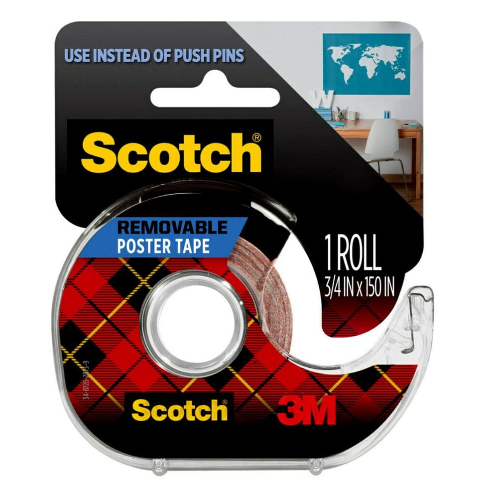 Pôster removível Tape Scotch-Mount 3/4 x 150 cm com dispensador
