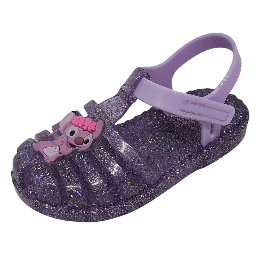 Sandalia Infantil Menina Conforto Leve Stitch Duo Disney