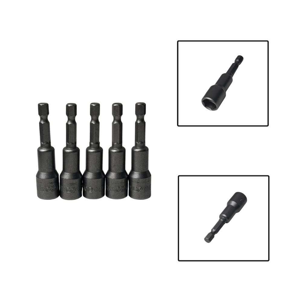 Jogo Soquete Sextavado 7/16X65mm Cromo Vanádio 5 pçs