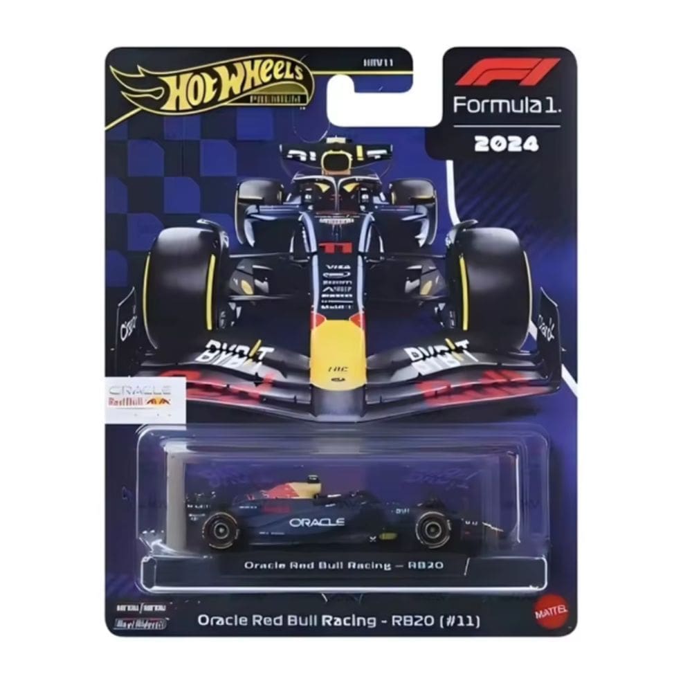 Hot Wheels Premium Carrinho 1:64 Metal Formula 1 Oracle Red Bull Racing RB20 #11 - Mattel