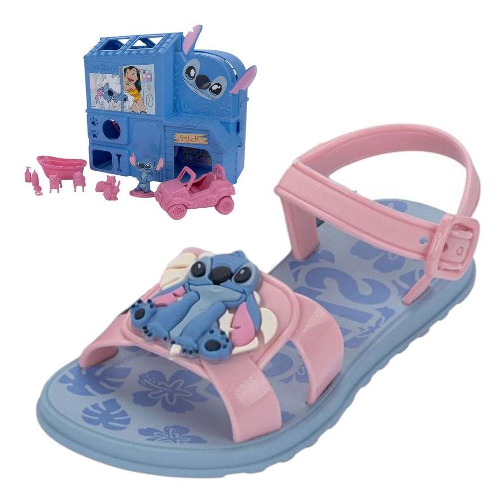 Sandália Infantil Menina macio Leve Casual Pet Shop Stitch