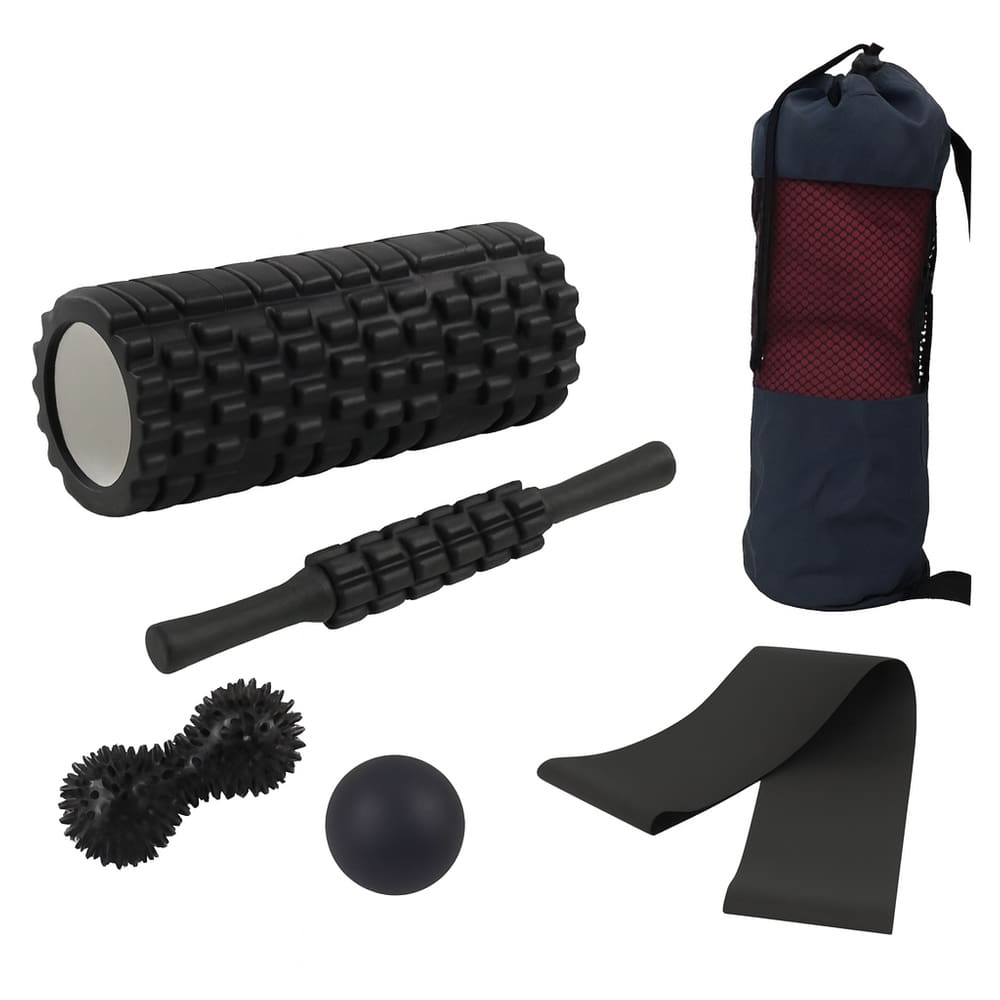 Kit Yoga Pilates 5 Em 1 P/ Exercícios E Alongamento