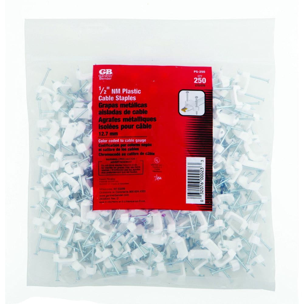 Cabo de plástico Staple GB INSLTD WR1/2BG250 12,7 mm