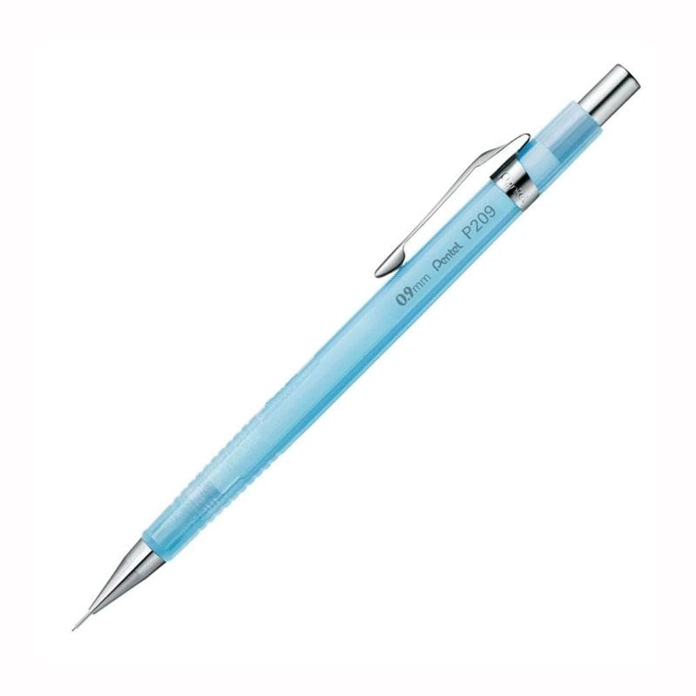 Lapiseira 0.9mm P209 Sharp Clena Azul Transparente - Pentel