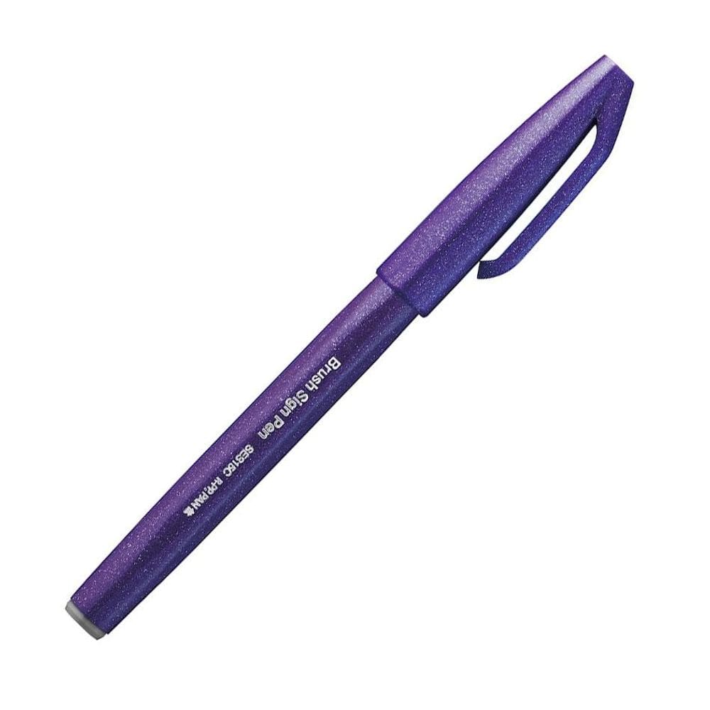 Caneta hidrográfica Brush Sign Pen Violeta - Pentel