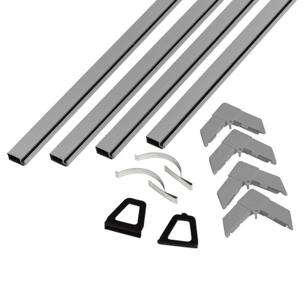 Kit de moldura de tela PHIFER 48 “x 0,8 cm Aluminium Mill Grey