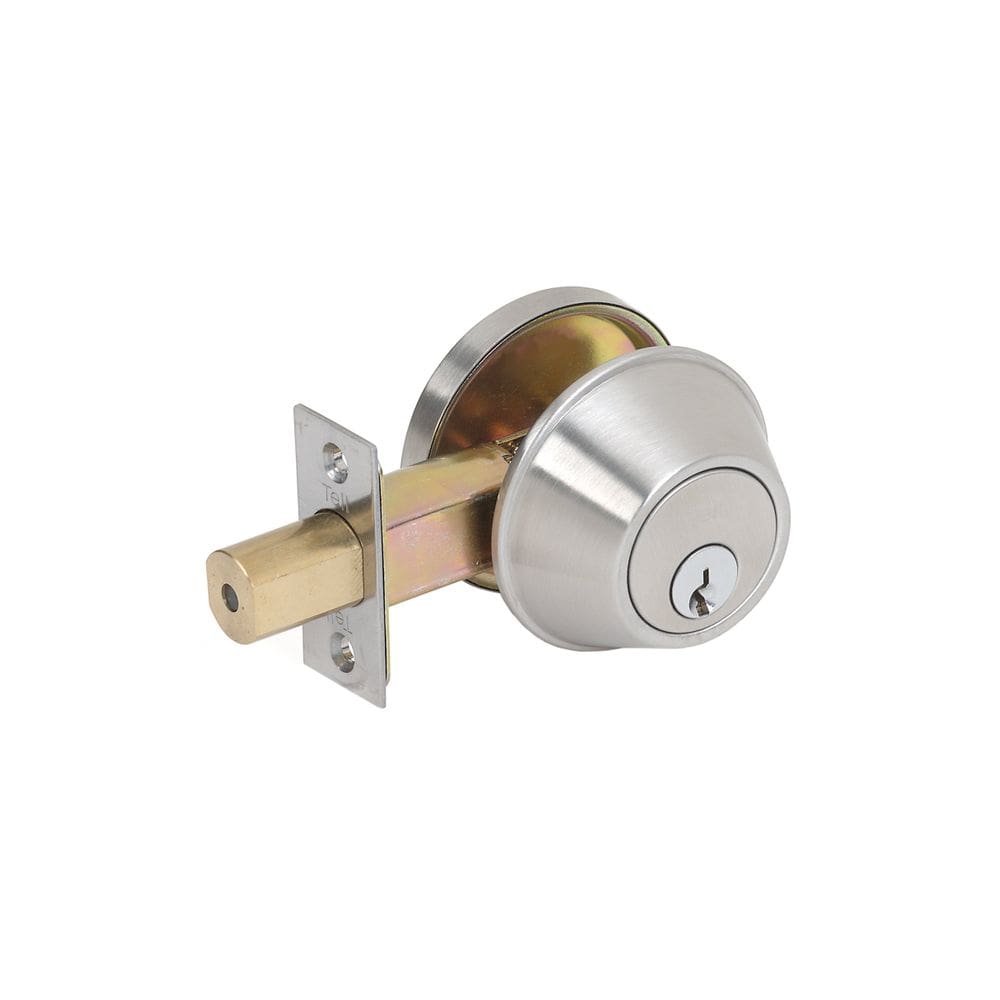 Cilindro único de aço inoxidável acetinado Deadbolt Tell CL100055