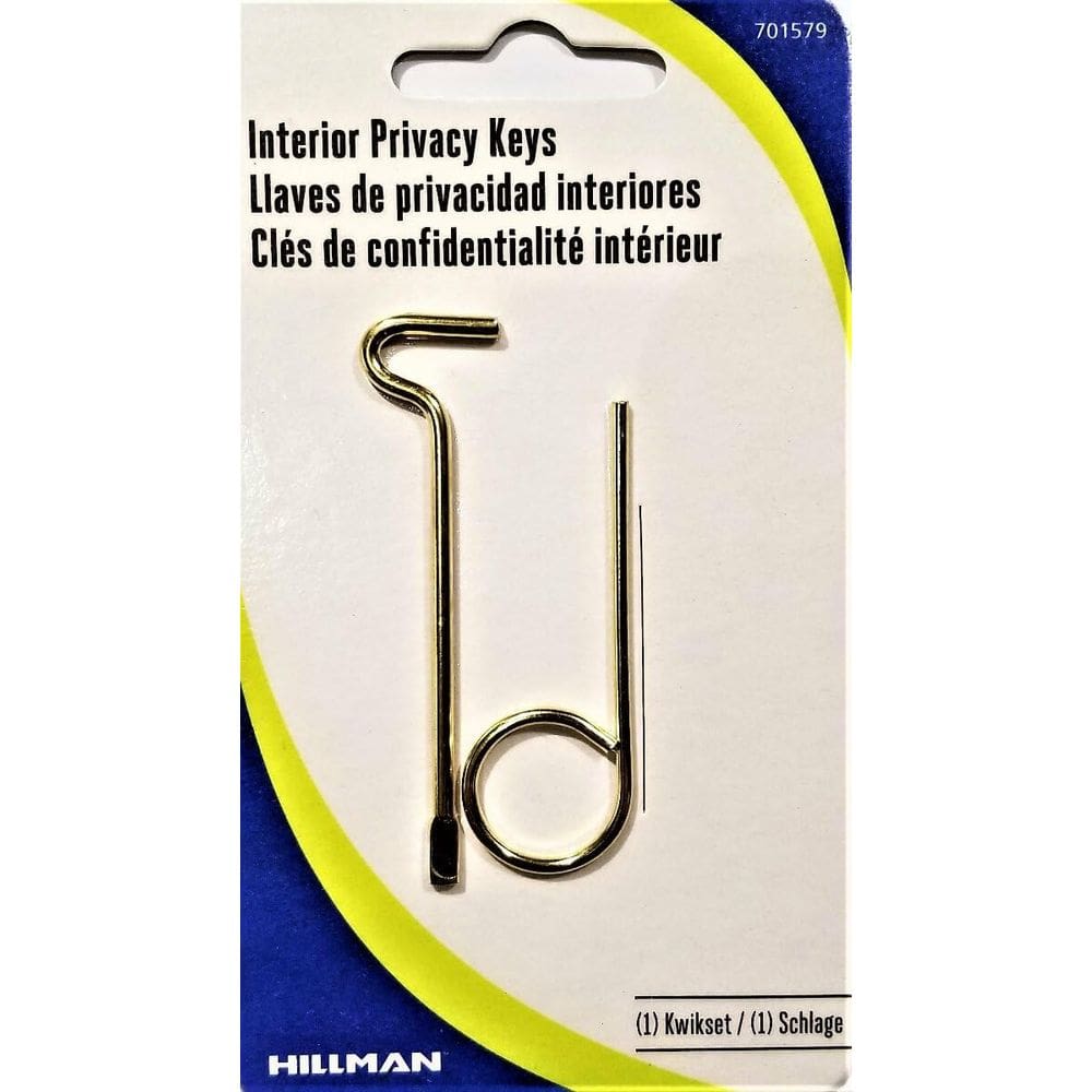 Chaves de privacidade Hillman para portas interiores Kwikset e Schlage