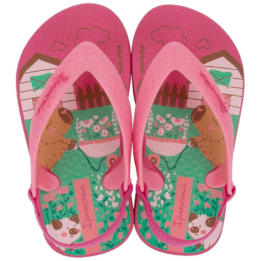 Chinelo Infantil Menina Dia a Dia Elastico Ipanema Kids