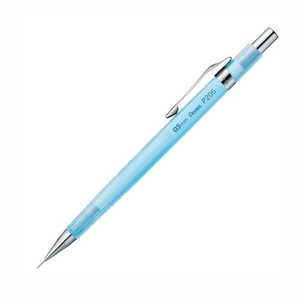 Lapiseira 0.5mm P205 Sharp Clena Azul Transparente - Pentel