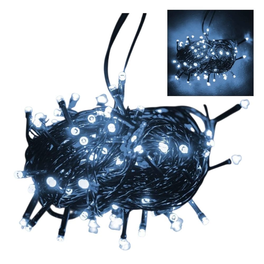 Cordão Pisca-Pisca Natal 8,3M 100 Leds Luz Branca 220V
