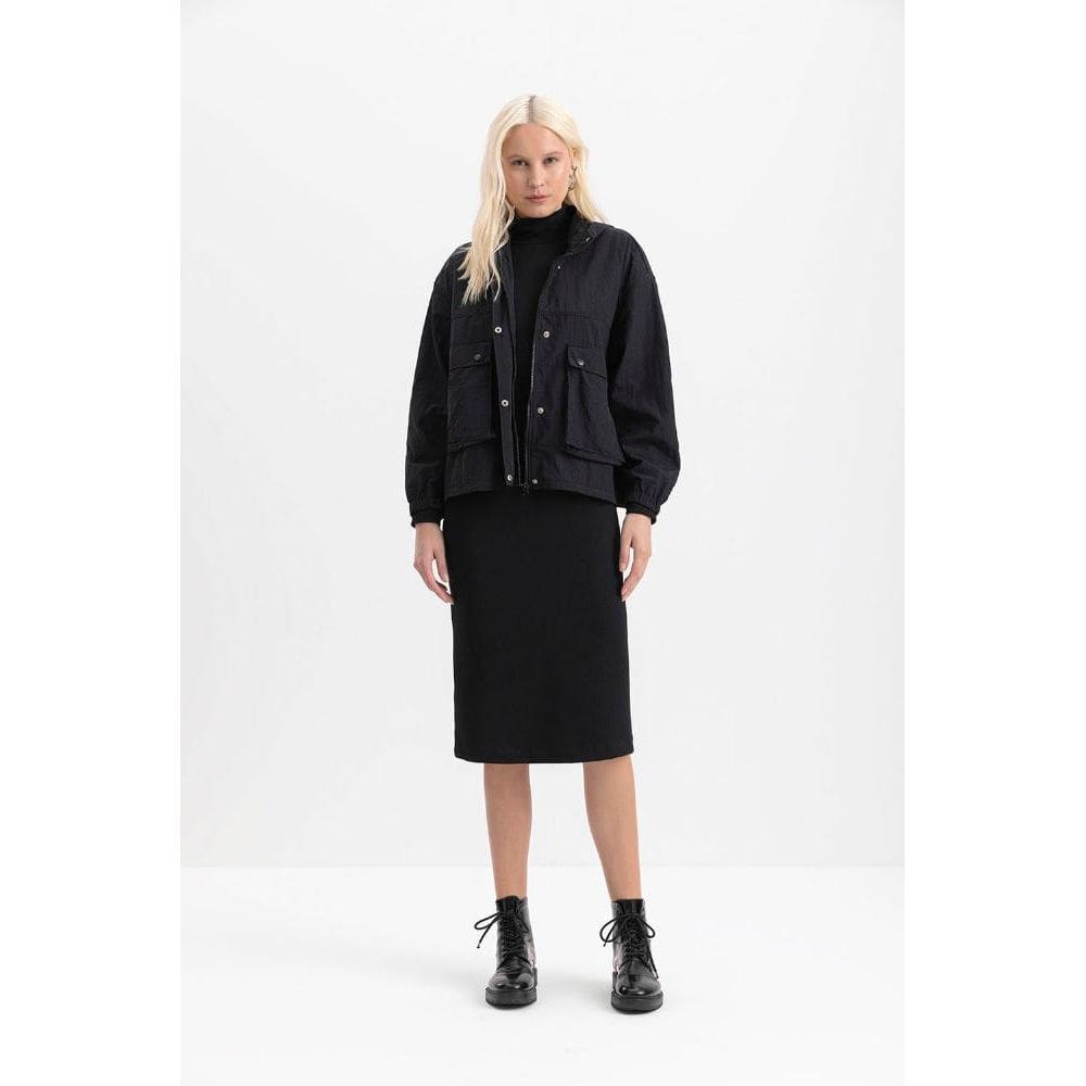 Jaqueta Feminina Impermeável Essendi Preto