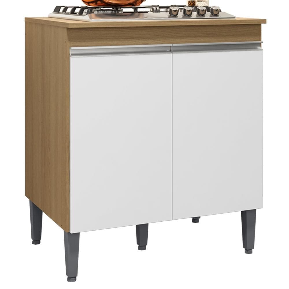 Balcao Com Tampo Para Cooktop 2 PT 79 cm Andreia REAJL Moveis