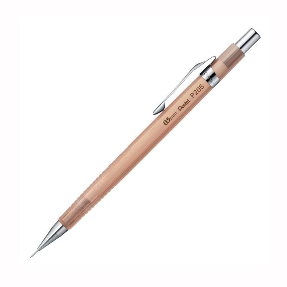 Lapiseira 0.5mm P205 Sharp Clena Marrom Transparente Pentel