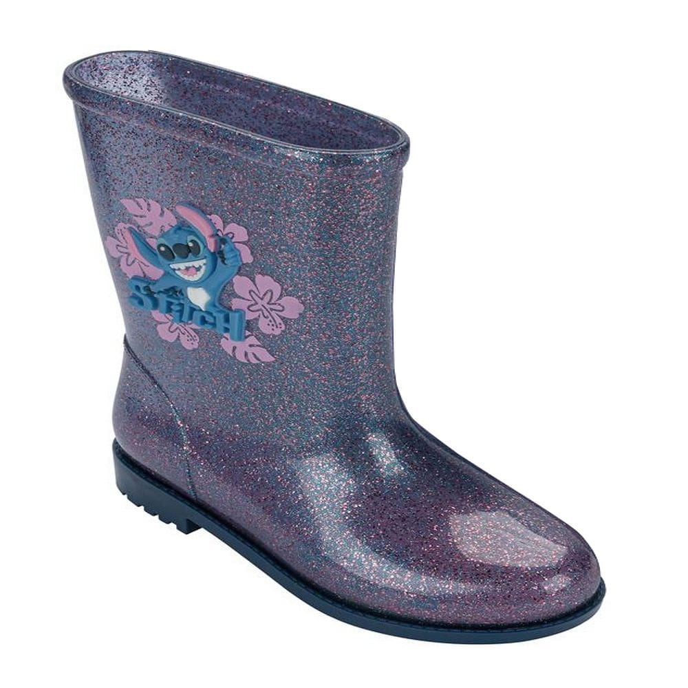 Bota Infantil Menina Galocha Impermeável Stitch Colorful