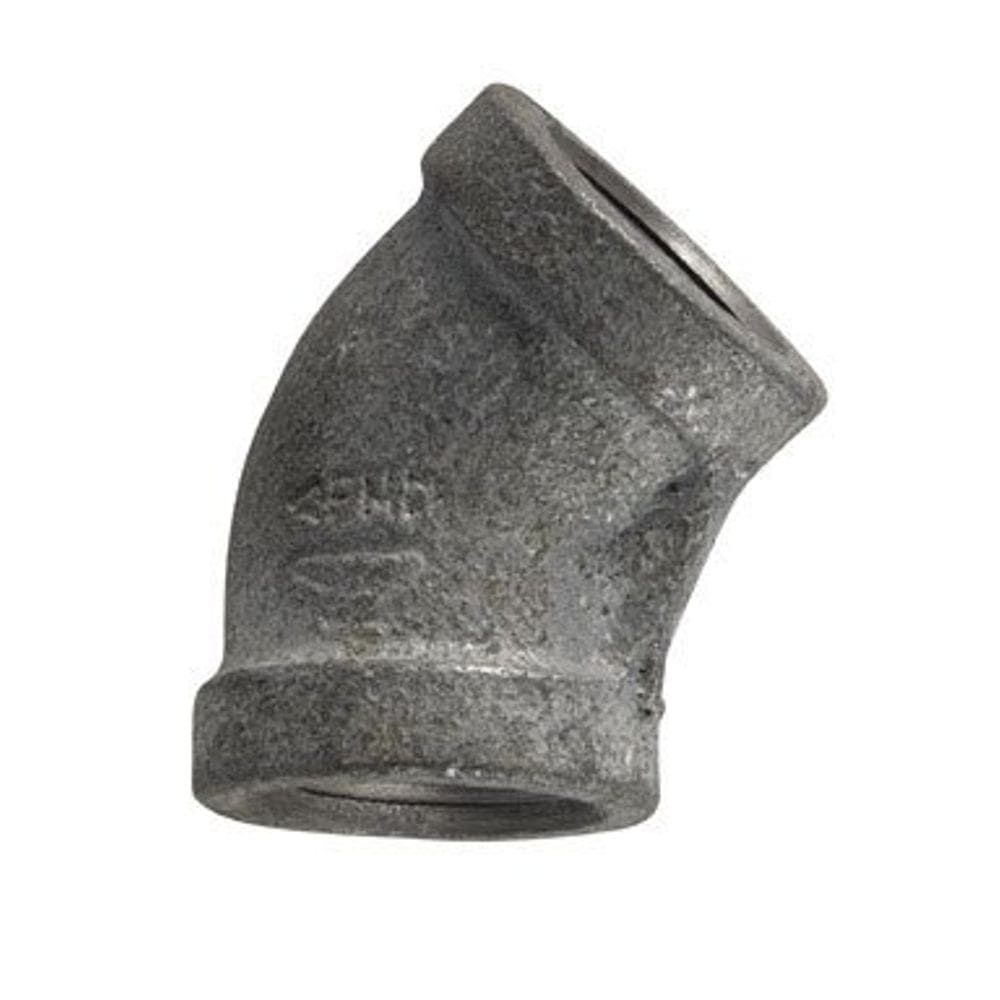 Cotovelo de ferro galvanizado FPT de encaixe de tubo de mangueira de 1/2”