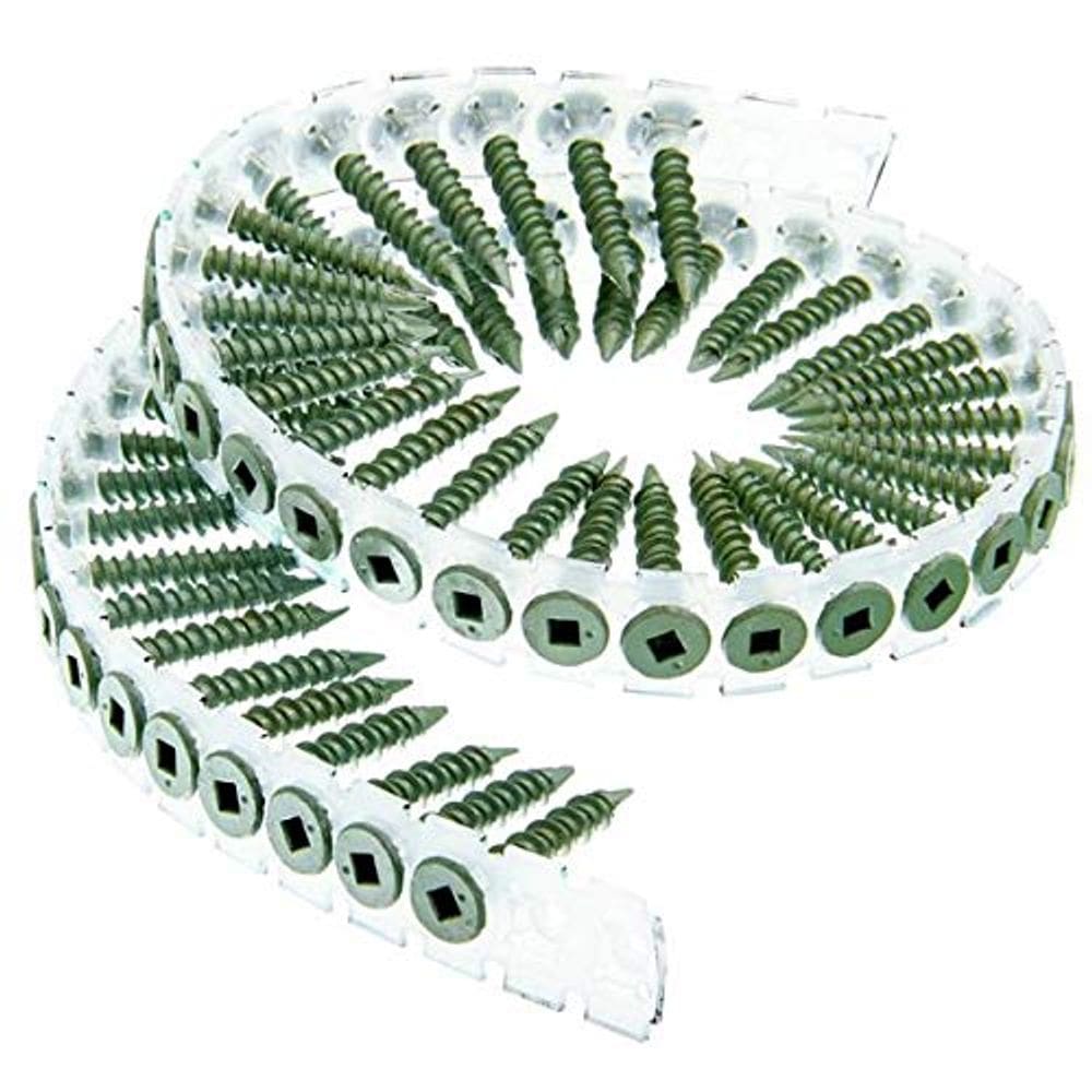 Parafusos Senco DuraSpin #8 x 5 cm Placa de cimento 1000 Ct