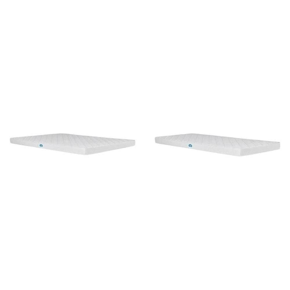 Conjunto com 2 Colchões D23, 1 Casal 188x138x15cm e 1 Solteiro Auxiliar 188x78x15cm Nuvem Casatema Branco